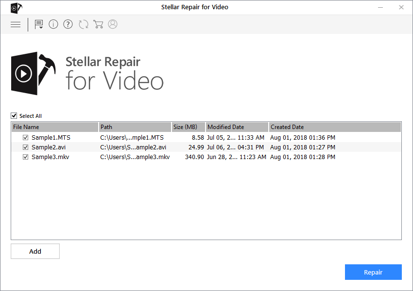 Stellar repair for video coupon